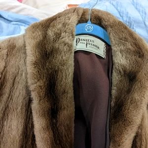 women's vintage mink swing coat